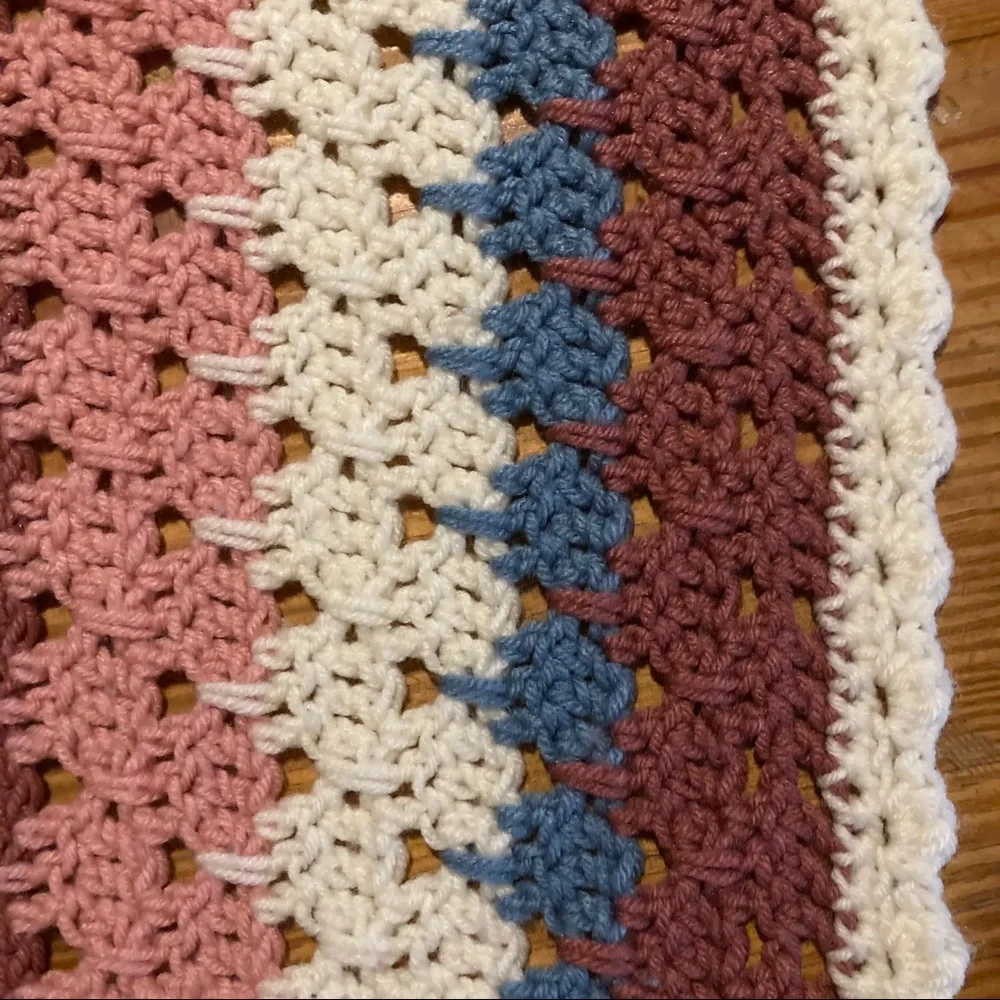 Large Handmade knit blanket_4